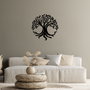 Wallity Tree Of Life Escultura de Pared de Metal Negra